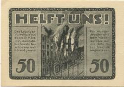 Leipzig - Volkshaus - - 30.6.1922 - 50 Pfennig