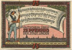 Lingen - Stadt - 1.9.1921 - 75 Pfennig