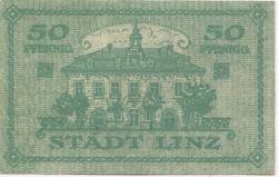 Linz - Stadt - 1.4.1919 - 1.10.1921 - 50 Pfennig