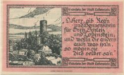 Lobenstein - Stadt - 15.9.1919 - 10 Pfennig