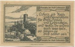 Lobenstein - Stadt - 15.9.1919 - 50 Pfennig