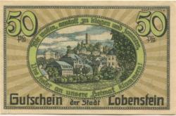 Lobenstein - Stadt - 15.3.1921 - 50 Pfennig