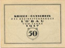Löbau - Amtshauptmannschaft - 1917 - 31.12.1919 - 50 Pfennig