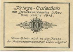 Löbau - Amtshauptmannschaft - 1918 - 31.12.1919 - 10 Pfennig