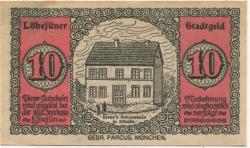 Löbejün (heute: Wettin-Löbejün) - Stadt - 10.4.1920 - 10 Pfennig