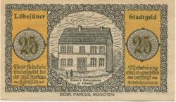 Löbejün (heute: Wettin-Löbejün) - Stadt - 10.4.1920 - 25 Pfennig