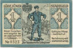 Löbejün (heute: Wettin-Löbejün) - Stadt - 25.2.1921 - 1 Mark