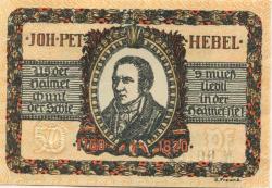 Lörrach - Stadt - -- - 50 Pfennig