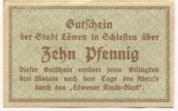 Löwen (heute: PL.Lewin Brzeski) - Stadt - 13.6.1919 - 10 Pfennig
