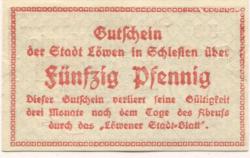Löwen (heute: PL.Lewin Brzeski) - Stadt - 21.5.1920 - 50 Pfennig