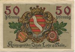Lohr - Stadt - 27.3.1918 - 50 Pfennig