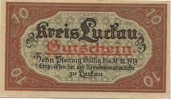 Luckau - Kreis - Mai 1917 - 31.12.1919 - 10 Pfennig