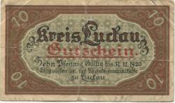 Luckau - Kreis - Mai 1917 - 31.12.1920 - 10 Pfennig