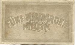 Ludwigshafen - Stadt - 10.10.1923 - 1.1.1924 - 5 Milliarden Mark