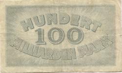 Ludwigshafen - Stadt - 10.10.1923 - 1.1.1924 - 100 Milliarden Mark