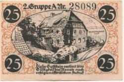 Lübbecke - Stadt - 8.12.1920 - 25 Pfennig