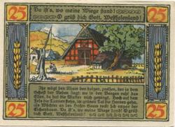 Lübbecke - Stadt - Juli 1921 - 25 Pfennig