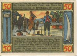 Lübbecke - Stadt - Juli 1921 - 50 Pfennig