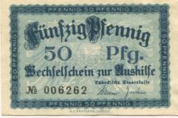 Lübeck - Staatskasse (Land) - 1.7.1920 - 31.12.1920 - 50 Pfennig 