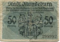 Magdeburg - Stadt - 1.10.1918 - 50 Pfennig 