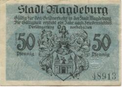 Magdeburg - Stadt - 1.10.1918 - 50 Pfennig 