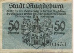 Magdeburg - Stadt - 1.10.1918 - 50 Pfennig 