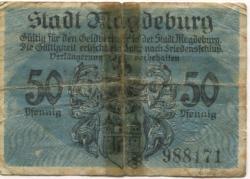 Magdeburg - Stadt - 1.10.1918 - 50 Pfennig