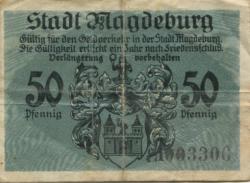 Magdeburg - Stadt - 1.10.1918 - 50 Pfennig 