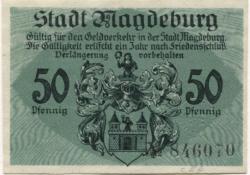 Magdeburg - Stadt - 1.10.1918 - 50 Pfennig 