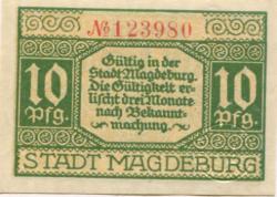 Magdeburg - Stadt - 1.4.1920 - 10 Pfennig 