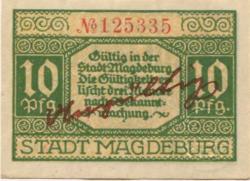 Magdeburg - Stadt - 1.4.1920 - 10 Pfennig 