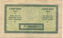 Magdeburg - Stadt - 9.8.1923 - 1 Million Mark 