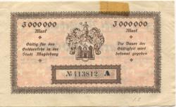 Magdeburg - Stadt - 28.8.1923 - 3 Millionen Mark 