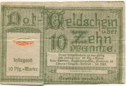 Magdeburg - Elbe-Kohlen-Kontor, Brennstoffe aller Art, Kaiserstr. 37 - -- - 10 Pfennig 