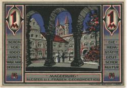 Magdeburg - Mitteldeutsche Ausstellung, Leitung - - 31.10.1922 - 1 Mark 