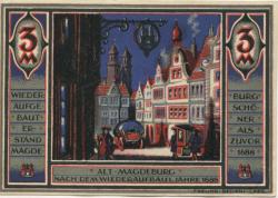 Magdeburg - Mitteldeutsche Ausstellung, Leitung - - 31.10.1922 - 3 Mark 