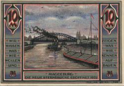 Magdeburg - Mitteldeutsche Ausstellung, Leitung - - 31.10.1922 - 10 Mark 