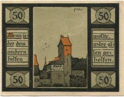 Mainbernheim - Stadt - Dezember 1920 - 31.3.1921 - 50 Pfennig 