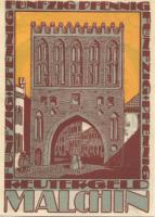 Malchin - Stadt - - 15.2.1922 - 50 Pfennig 