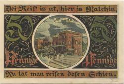 Malchin - Stadt - - 31.12.1922 - 50 Pfennig