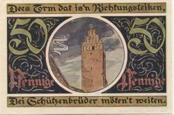Malchin - Stadt - - 31.12.1922 - 50 Pfennig