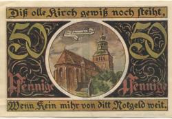 Malchin - Stadt - - 31.12.1922 - 50 Pfennig