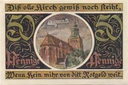 Malchin - Stadt - - 31.12.1922 - 50 Pfennig