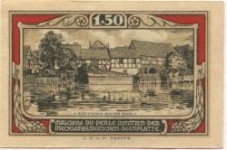 Malchow - Stadt - -- - 1.50 Mark
