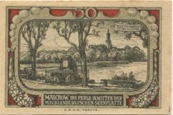 Malchow - Sparkasse* - -- - 50 Pfennig