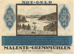 Malente-Gremsmühlen - Gemeinde - 20.11.1920 - 50 Pfennig