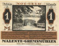 Malente-Gremsmühlen - Gemeinde - 20.11.1920 - 1 Mark