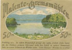 Malente-Gremsmühlen - Gemeinde - 1.6.1921 - 50 Pfennig 