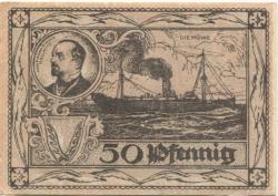 Mallmitz (heute: PL-Malomice) - Gemeinde - Juli 1921 - 50 Pfennig 