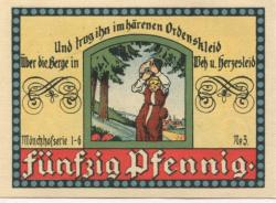 Manebach (heute: Ilmenau) - Gemeinde - Dezember 1921 - 50 Pfennig 